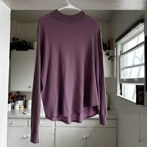 Madewell Lavender Turtleneck Sweater